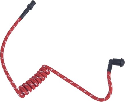 Replacement Braided Nylon Surveillance Acoustic Coil Tube for Radio Earpiece Moisture Resistant Fiber Mesh Colorful Accessories Red-1