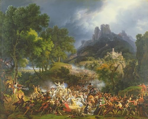 Lienzo de pintura decorativa de Louis Lejeune, cuadro de pared para salón de 60x90cm