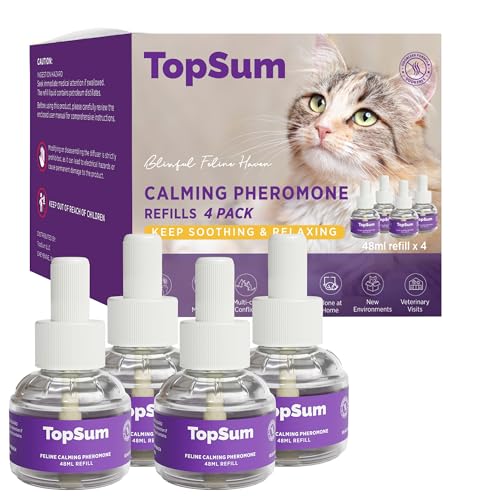 TopSum Cat Calming Diffuser Refills Review: 4-Month Lavender Peace for Your Feline Friend?