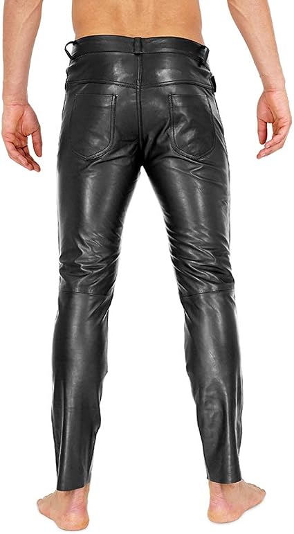 Amiri Pantalone in pelle sintetica - Nero | AW23MAW072