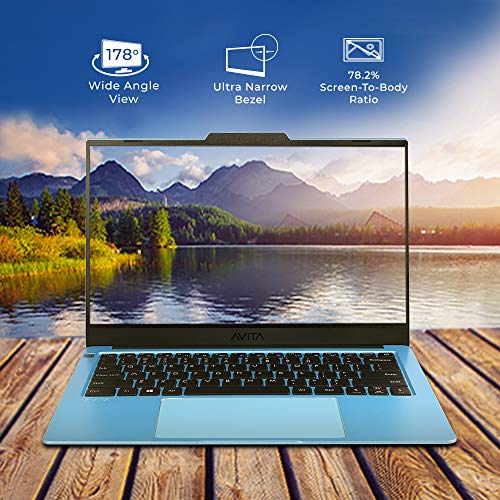 Image of Avita LIBER V NS14A8INF542-AB Thin and Light 14 inch (35.56cm) Laptop(Intel Core i5-10210U / 8GB /256GB SSD /Win 10 Home /Backlit Keyboard /Fingerprint Sensor /MSO 365) 1.28kg, Angel Blue