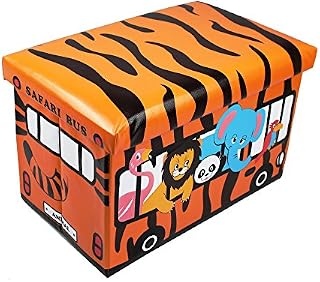 GMMH Stool Safari 49 x 31 x 31 cm Foldable Original GMMH Toy Box Toy Chest Storage Box Stool Foldable