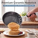 Sweetcrispy 8 Inch Non stick Small Frying Pan PFAS-Free Black Handle - Image 4