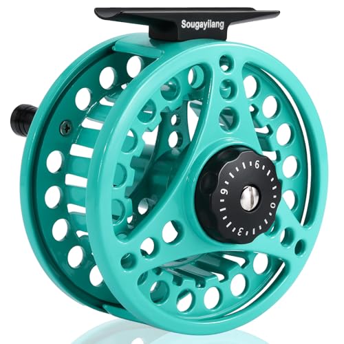 Sougayilang Fly Fishing Reel, Die Cast Aluminum Fly Reel, 5/...