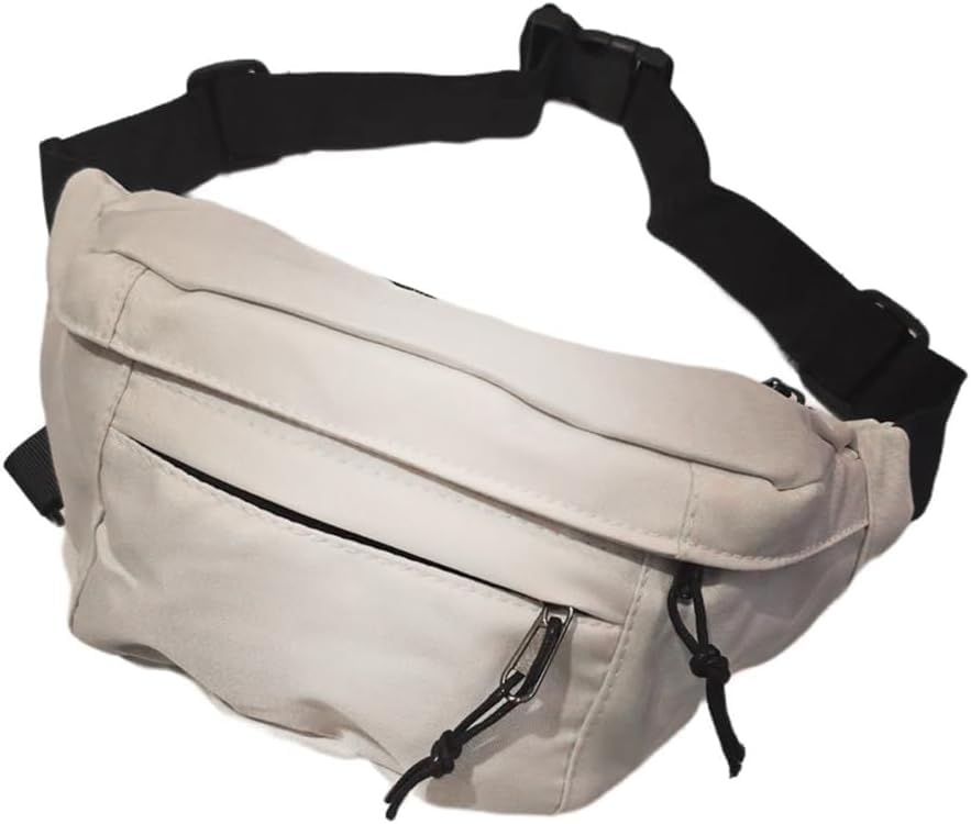 Pochete Bolsa Grande Transversal Feminina – Alça Ajustável, Design Moderno e Espaçoso | Ideal para Trabalho, Viagens, Passeios e Dia a Dia – Leve, Segura e Versátil (Branco)