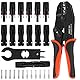 Solar Crimpzange Set, Crimpzange für 2.5-10mm² Solarpanel PV Kabel,6 Paar Kabelstecker(Nur für 10mm² Solarkabel),6 Paar Männlich/Weiblich Stecker,1x Schraubenschlüssel,für Solarstecker Kabel Anschluss