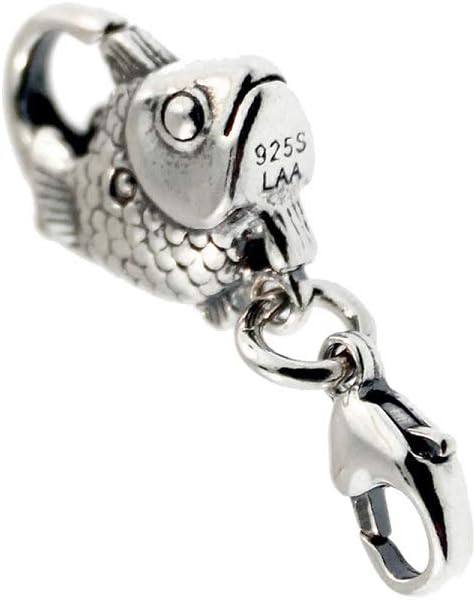 TROLLBEADSAuthentic Sterling Silver 10102 Big Fish Lock, Silver