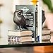 Danya B. Owl Bookends Decorative Rustic Bookshelf Decor - Owls Bookend Set for Heavy Books - Bronze Finish