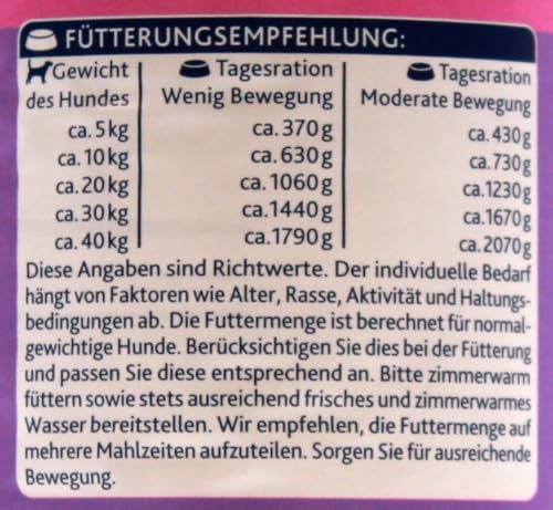 Herzstücke Feine Mahlzeit Ragout mit Lamm, Huhn, Karotten & Nudeln Hundefutter, 12er Pack (12 x 400g)
