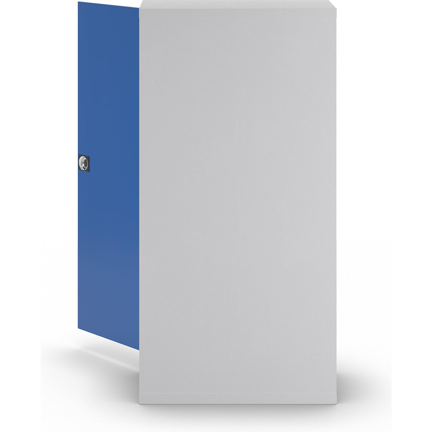 EUROKRAFT | Armoire métallique Nilas | avec 4 tablettes | h x l x p 1830 x 915 x 421 mm | Gris Clair/Bleu Gentiane