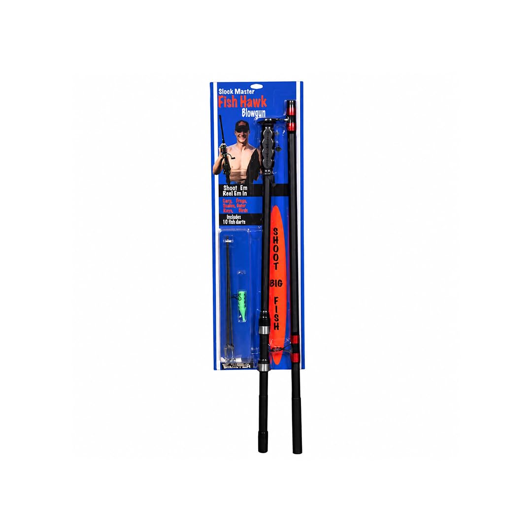 Slock Master Fish Hawk Blow Gun, Includes Ten 12