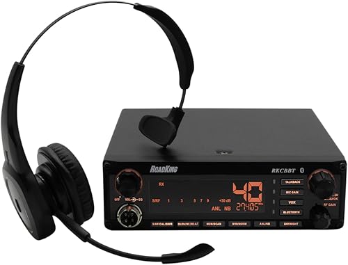 RoadKing Radio CB manos libres activada por voz RKCBBT con auriculares Bluetooth y micrĂłfono CB, color negro RoadKing Radio CB manos libres activada por voz RKCBBT con auriculares Bluetooth y micrĂłfono CB, color negro