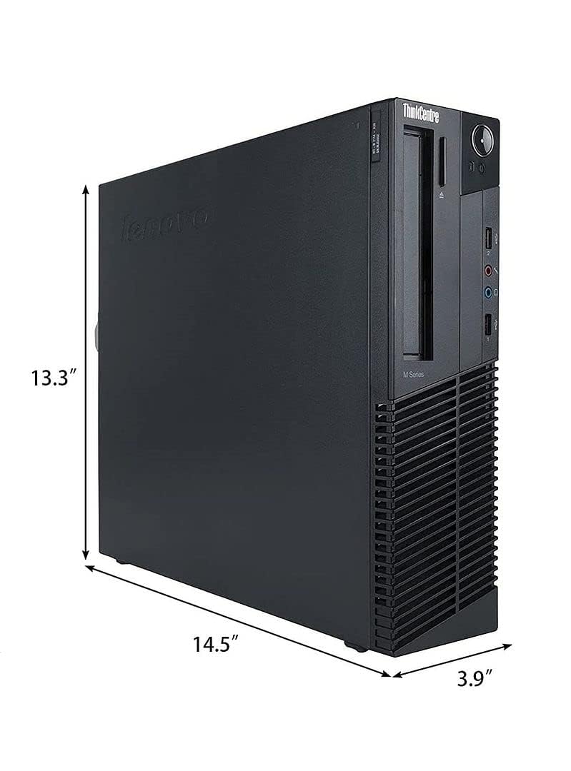 Lenovo ThinkCentre M91P SFF - Ordenador de sobremesa (Intel Core i5-2400, 8 GB de RAM, SSD de 128 GB, WiFi, Bluetooth, teclado americano QWERTY, Windows 11 Pro (reacondicionado)