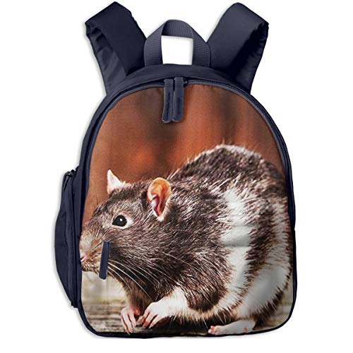 Preisvergleich Produktbild Kinderrucksack Entzückende Haustier Ratte, Schulrucksack für Mädchen und Jungen Schultasche Schulranzen Teenager Backpack Daypack Freizeitrucksack Kinder Rucksack