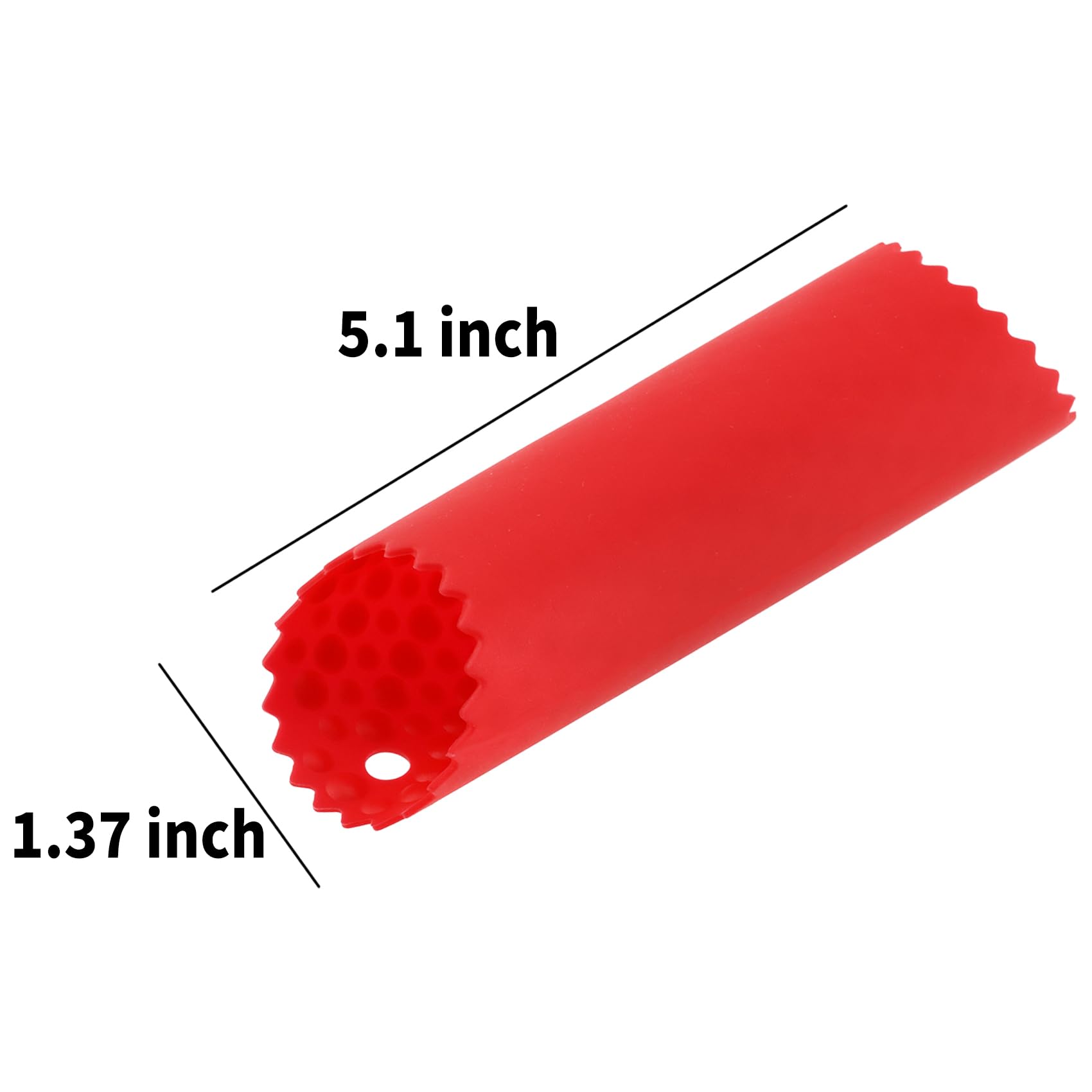 4 unidades de pelador de ajos, rodillo removedor de piel, fácil y rápido de pelar dientes de ajo con rodillo de tubo de silicona, herramienta de cocina para pelar ajo (rojo, 2 unidades, 2