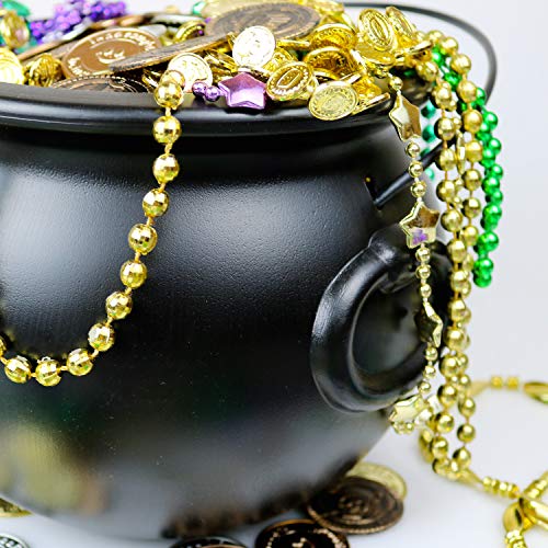 Giftexpress 8" Black Cauldron Kettle, St Patrick's Cauldron Pot Of Gold, Cauldron Halloween Decor #TOP2