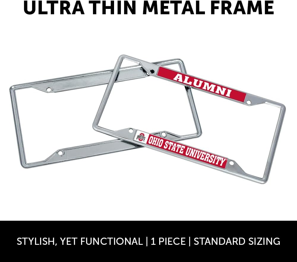 Desert Cactus Ohio State University Car Accessories Metal License Plate Frame and Tag Holder for Front or Rear of Car (Alumni) - Image 2