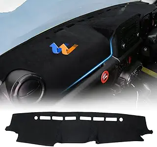 Cartist 新型 ジムニー JB64 ジムニーシエラ JB74 ダッシュボードマット ダッシュボードカバー 映り込み防止 高級 ポリエステル素材 H30.7~現行 JIMNY SIERRA 専用 カスタムパーツ 日焼け防止 滑り止め ダッシュボード 保護マット 内装パーツ インナー アクセサリー 1Pセット (Jimny JB64/JB74, ブラック)