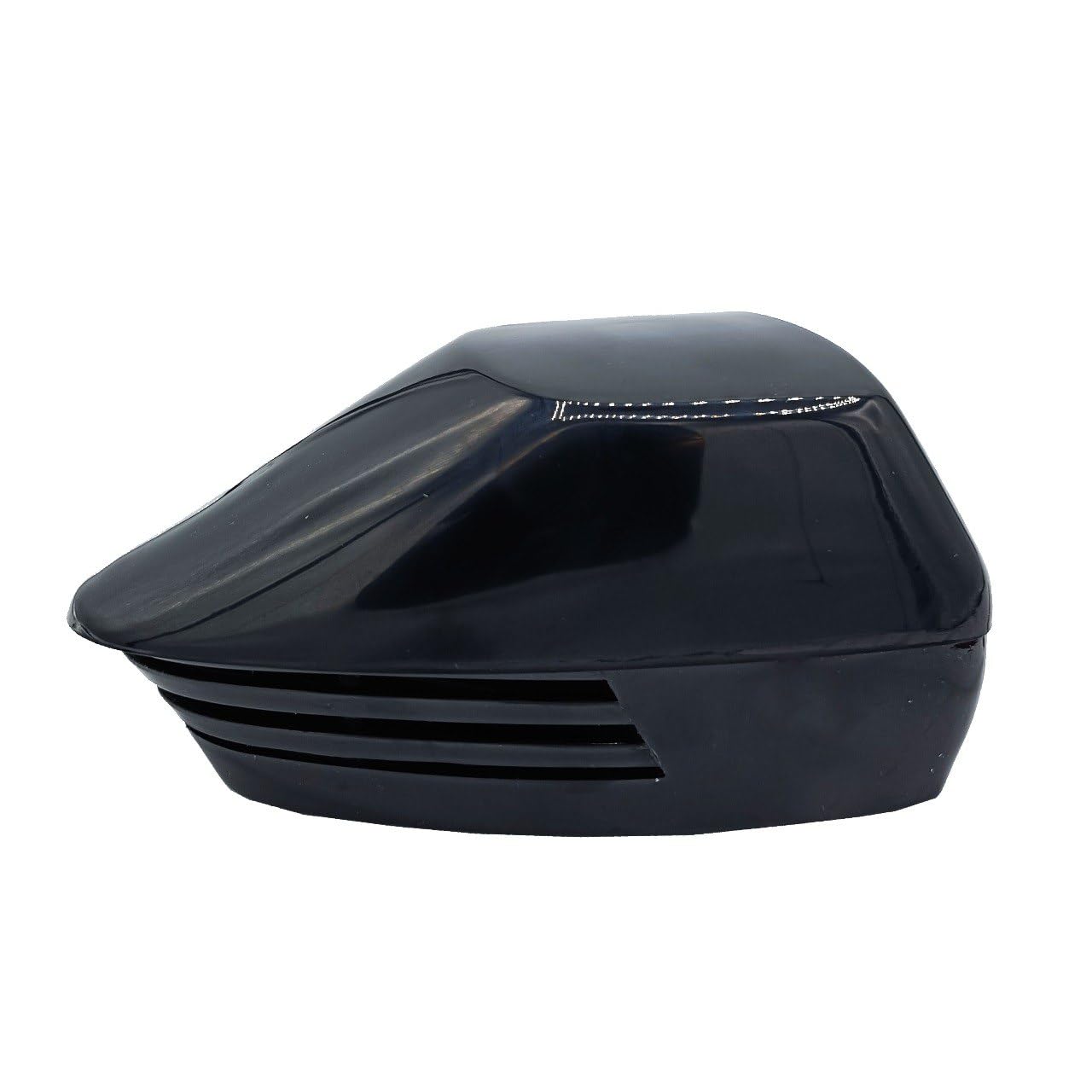 Bocina eléctrica náutica negra o blanca 12 V ABS para barco o bote inflable con soporte y tornillos de acero inoxidable (sirena Quad negra)