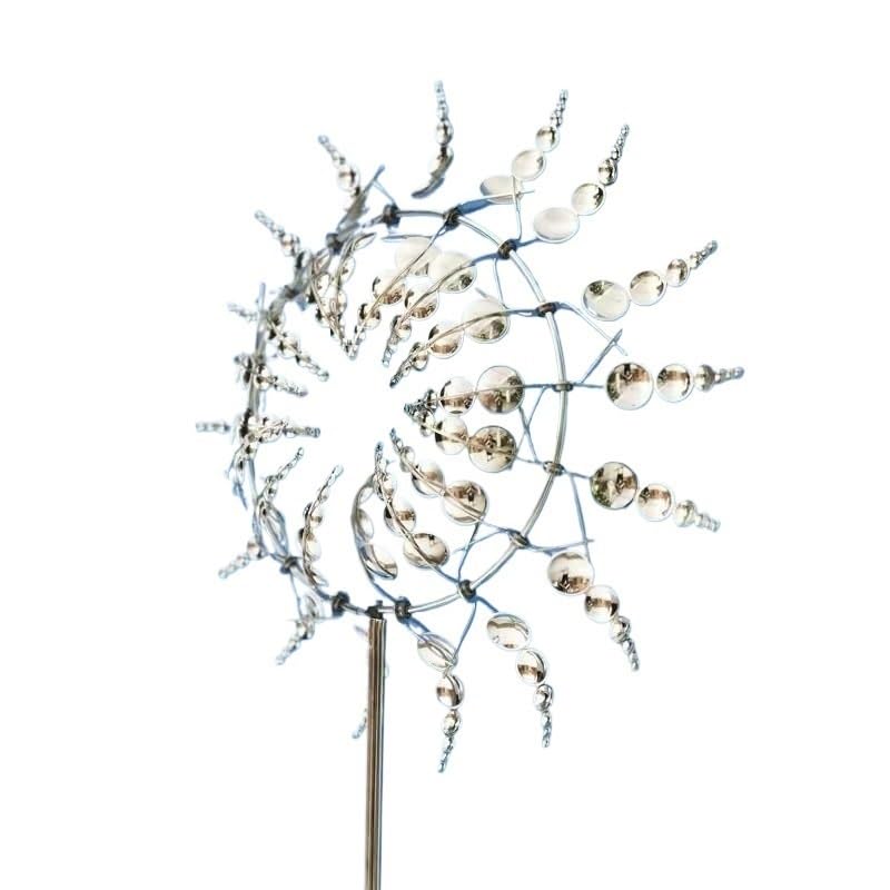 Molino de viento, molino de viento de metal, molino de viento de metal creativo, molino de viento decorativo de metal de hierro for jardín, adornos de jardinería, energía eólica, carillón de viento gi