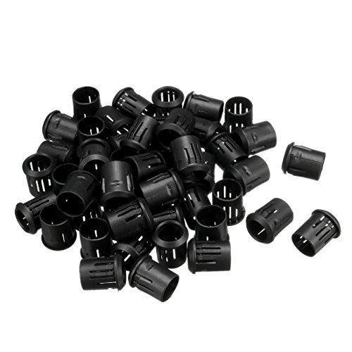 Clip support LED 10mm douille de lampe de cadre plat noir lot de 50