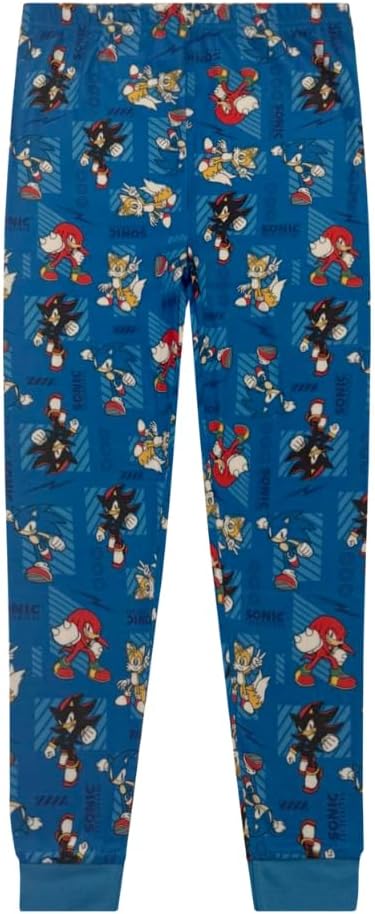 Sonic The Hedgehog 4 Piece Pajama Set - Boys PJs Short Sleeve Shirt, Shorts & Pants - Kids Sleepwear Set - Official License - Image 6