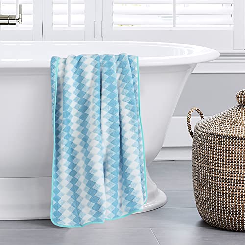Image of Spread Spain Microfiber Towels for Bath | Coral Large Bath Towel | Extra Soft Plush & High Absorbent |360 GSM | Bath Towel for Men and Women |70x146 cm (Green)