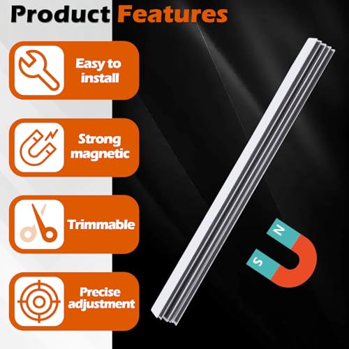 Image of 20 Pack 4 inch x1 /4 inch Magnetic Hinge Shims, for Commercial /Residence Hinge Adjustments Door Repairs, Prop Damage Sagging Hinges