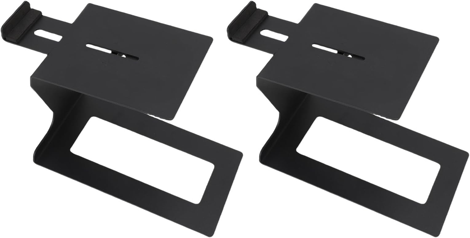 Adjustable Desktop Speaker Riser, Carbon Steel Stand with EVA Pads, 6 Degree Angle for Small Medium Speakers, Perfect for Gaming and Music Production