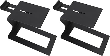 FTVOGUE Support de Haut-Parleur de Bureau avec Coussinets EVA, Rehausseur de Haut-Parleur Réglable en Acier au Carbone pour d'ordinateur de Petite et Moyenne Taille, Inclinaison à 6 Degrés pour Une