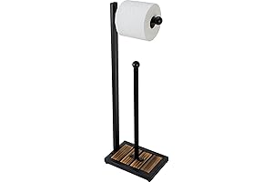 Matte Black Toilet Paper Stand: Industrial Elegance for Your Bathroom