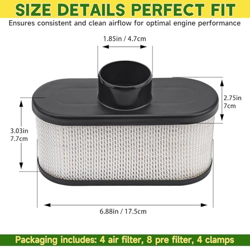 Image of 4 Pack FR691V Air Filter 11013-0752 Pre Filter 11013-7046