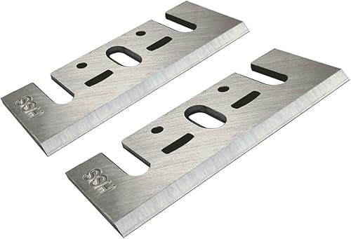 Miniatura 4 de FOXBC Repuesto de hoja de cepilladora HSS de 3-1/4 pulgadas y 3.228 in para Makita KP0810, 1900B, KP0800K, DeWalt D26676, DW6655, DW680, Bosch,