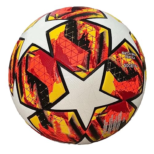 3LSportive Soccer Ball Official Size 5 Orange & Fire (1)