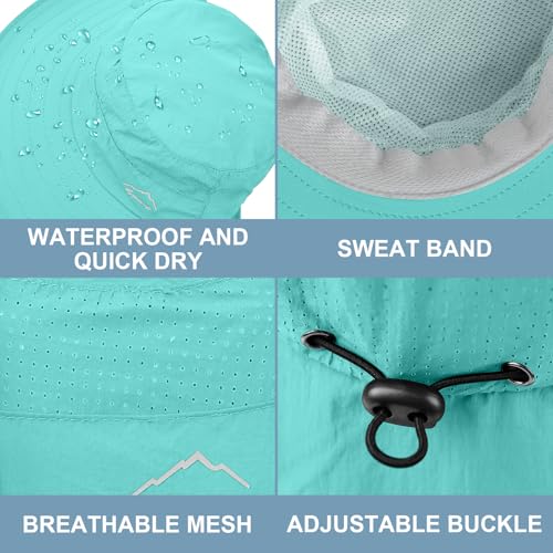 Image of Sun Hat for Men Women with Neck Flap,UPF 50+ UV Protection Fishing Hat