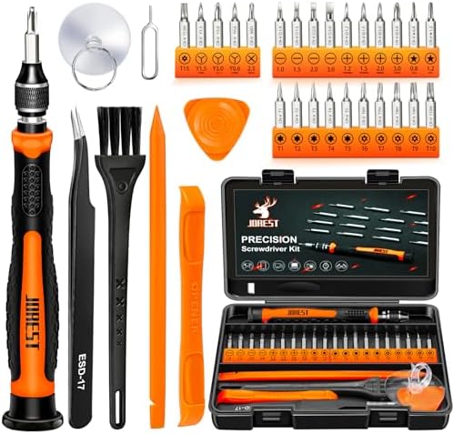 JOREST Zestaw wkrętaków precyzyjnych z zabezpieczeniem, Torx T5 T6 T8 T9, triwing Y00, gwiazdkowy P5 itp., do naprawy laptopa, konsoli Switch, PS4, Xbox, MacBooka, iPhonea, dzwonka, zegarka, okularów