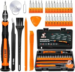 JOREST Zestaw wkrętaków precyzyjnych z zabezpieczeniem, Torx T5 T6 T8 T9, triwing Y00, gwiazdkowy P5 itp., do naprawy laptopa, konsoli Switch, PS4, Xbox, MacBooka, iPhonea, dzwonka, zegarka, okularów