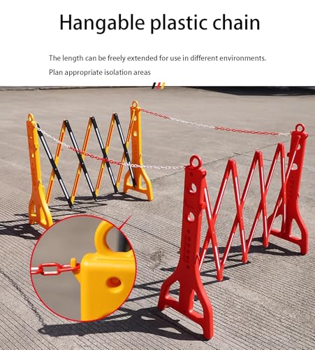 Barrière de circulation portable et réglable extensible pour la sécurité des chantiers - 3