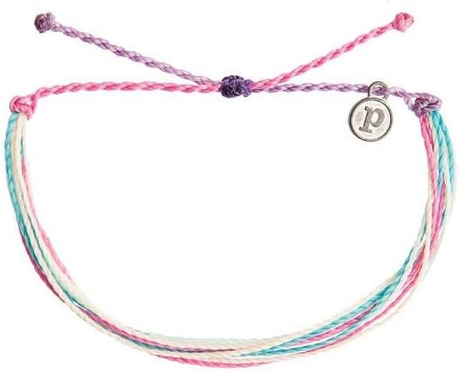 Jewelry Bracelets - 100% Waterproof and Handmade w/Coated Charm, Adjustable Band