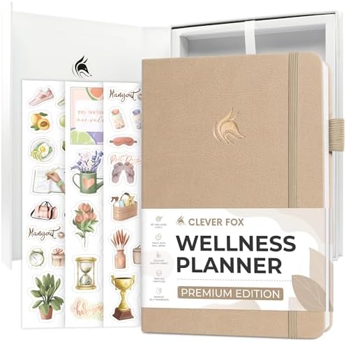 Clever Fox Wellness Planner Premium – Daily Lifestyle Journal to ...