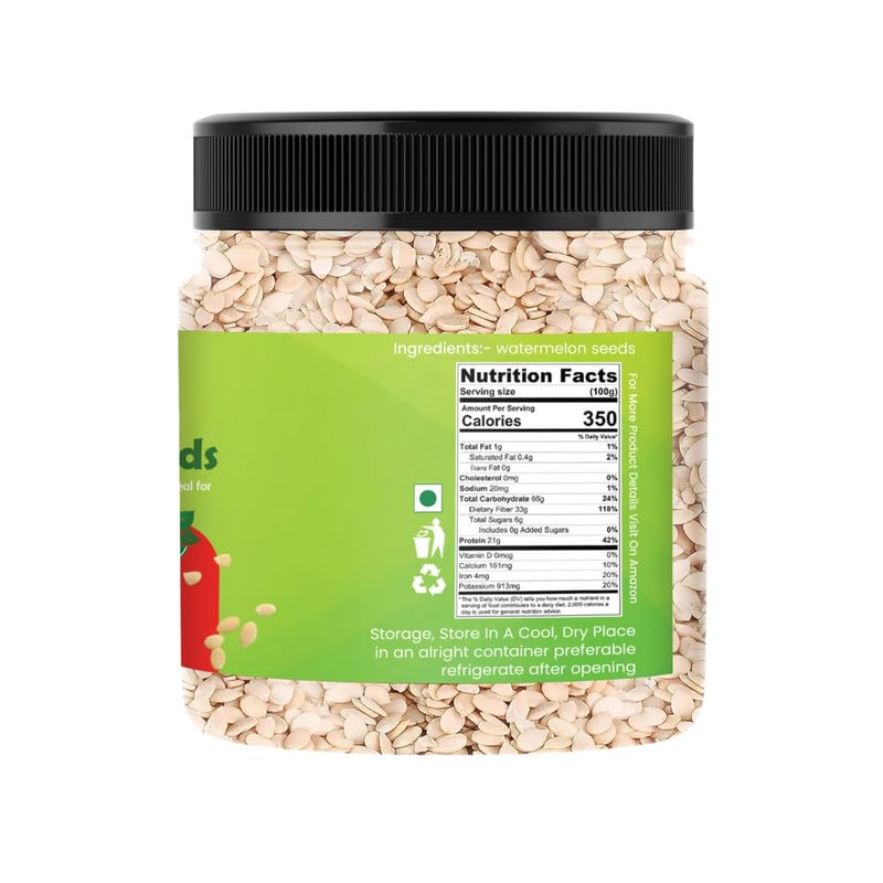 Image of MarwarBites Watermelon Seeds for Eating -500GM | Tarbuj Magaj, Magaz Without Shell |High in Protein | Nutrients Rich | Source of Antioxidants