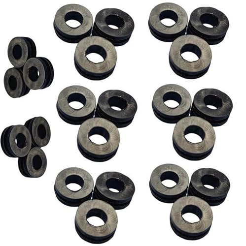 High Temperature Resistant Rubber Grommets, Size ID4mm, for Home Wiring, Tools, Automotive, 50pcs pack
