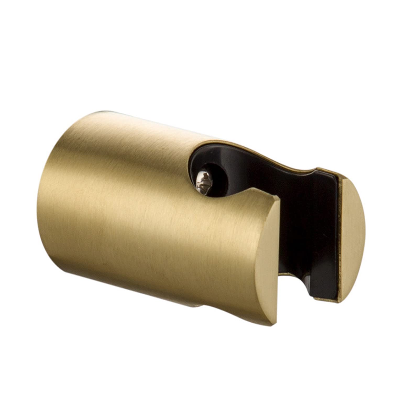 TBFL Gold Shower Head Holder,Solid Brass Round Handheld Shower Bracket,Shower Bracket Shower Wand Holder for Bidet Faucet Sprayer, Brushed
