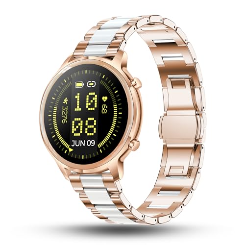 Pebble Celia 1.32" IPS Display with BT Calling, Female Health Monitor, 24/7 Health Suite, Alarm, Multi Sports Modes and Watch Faces - Metal Gold (B0CR1J1BFG) Amazon Price History, Amazon Price Tracker