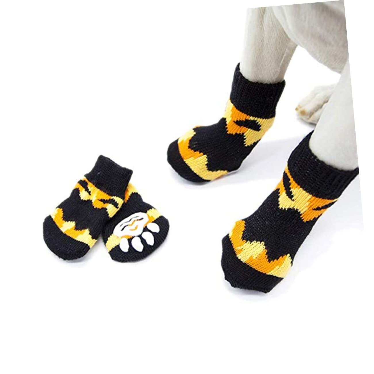 COLLBATH Cute Christmas Dog Socks Small s Cotton Material Reindeer Design Pet Shoes
