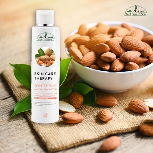 Vitamol Gentle Milk Sanfte Gesichtsreinigungsmilch – natürliche Formel mit Mandelöl – für empfindliche Haut – 200 ml