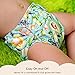 Mama Koala Neutral 1.0 Baby Cloth Pocket Diapers, Washable 6 Pack Pocket Cloth Diapers with 6 Microfiber Diaper Inserts (Jagger)