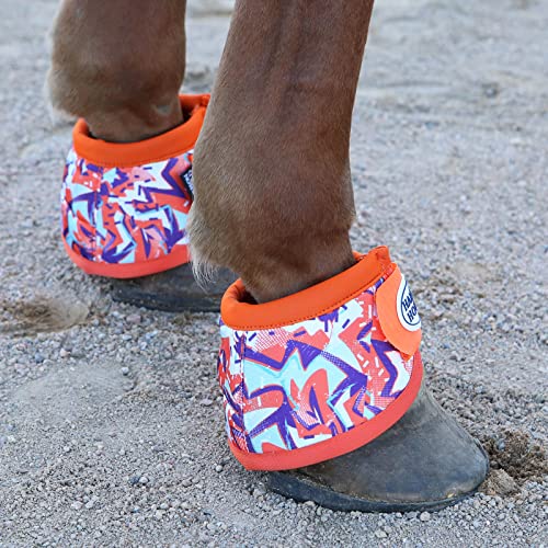 Image of Harrison Howard Horse Bell Boots Overreach Bell Boots No-Turn Bell Boots for Horse-Durable Protective Hoof Boot