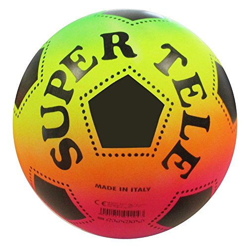 Mondo Toys - Pallone da Calcio SUPERTELE RAINBOW - per bambina/bambino - multicolore - 04013