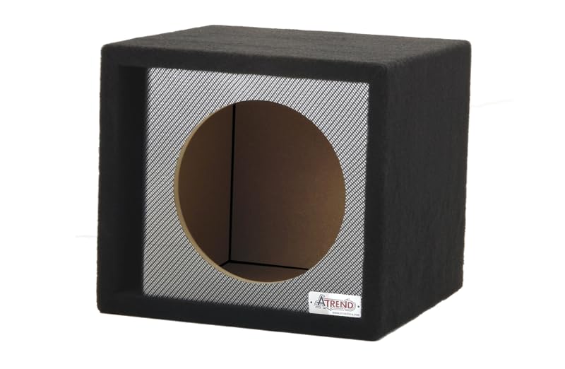 Atrend 12" Single Vented Black with Liquid Ink Hyrdrographics - USA Made with Heavy Duty Construction Subwoofer Box | Tuned to 35Hz | Pro-Tuned Bass Performance Proudly U.S.A. Built